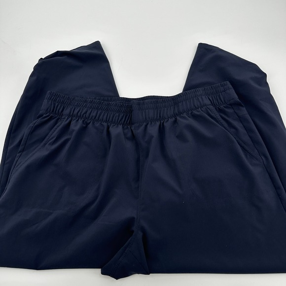 T by Talbots Women's Navy Blue Capris Size Large Elastic Waist Casual Pants - Picture 2 of 10